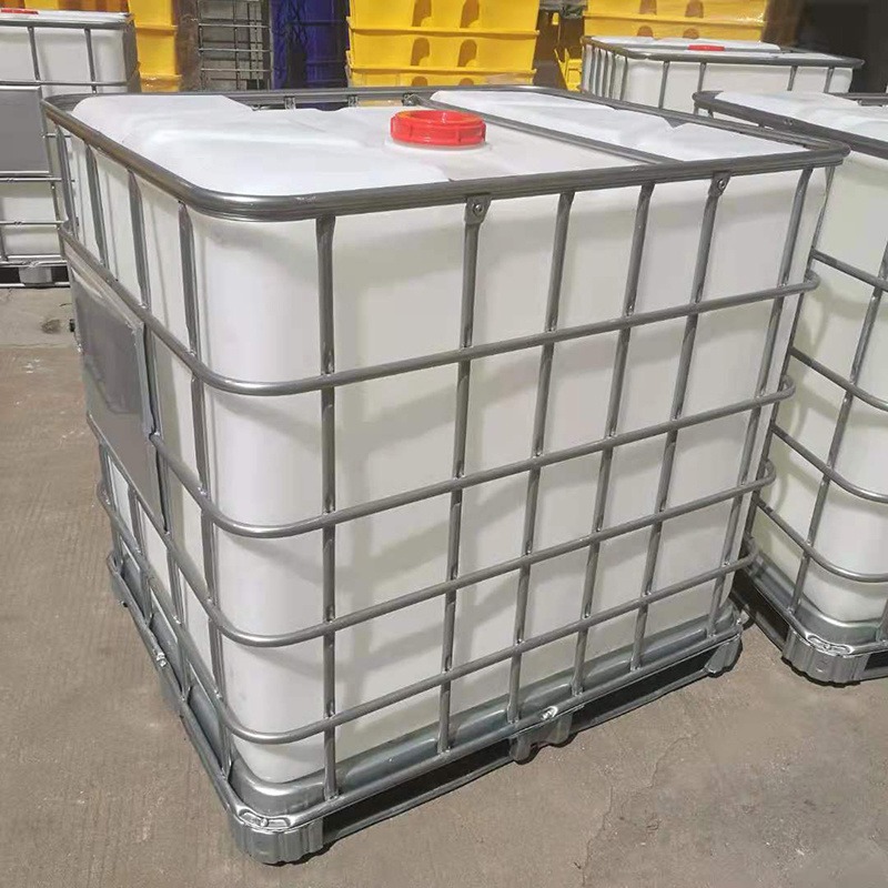 宁波化工液体包装桶1000升容量方形吨桶卡谱尔耐酸碱pe内胆集装桶
