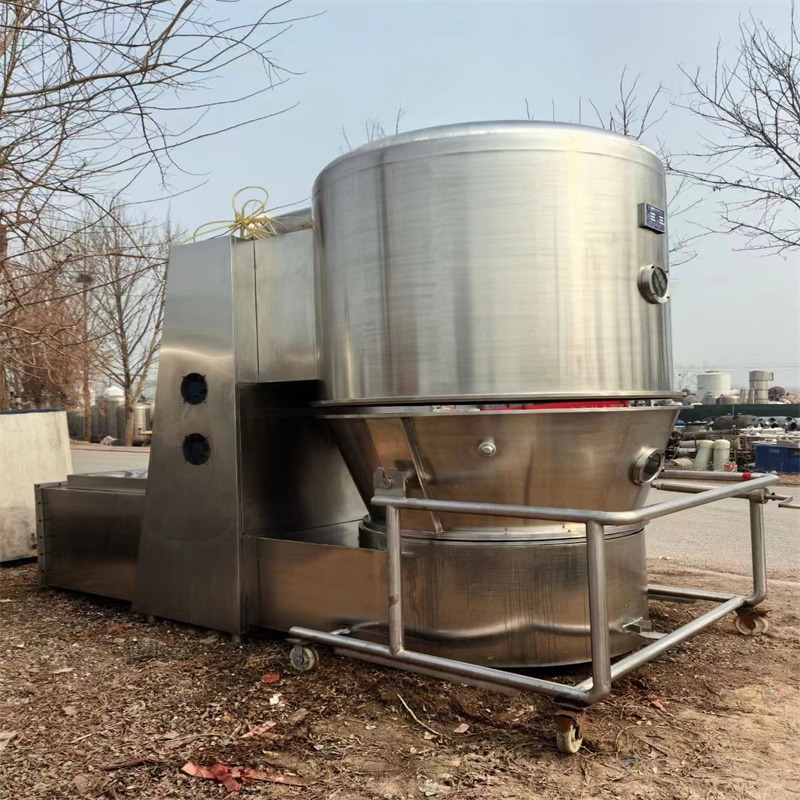 二手GFG-300沸腾制粒干燥机 立式流化床烘干机 混合设备 制粒机 建功回收