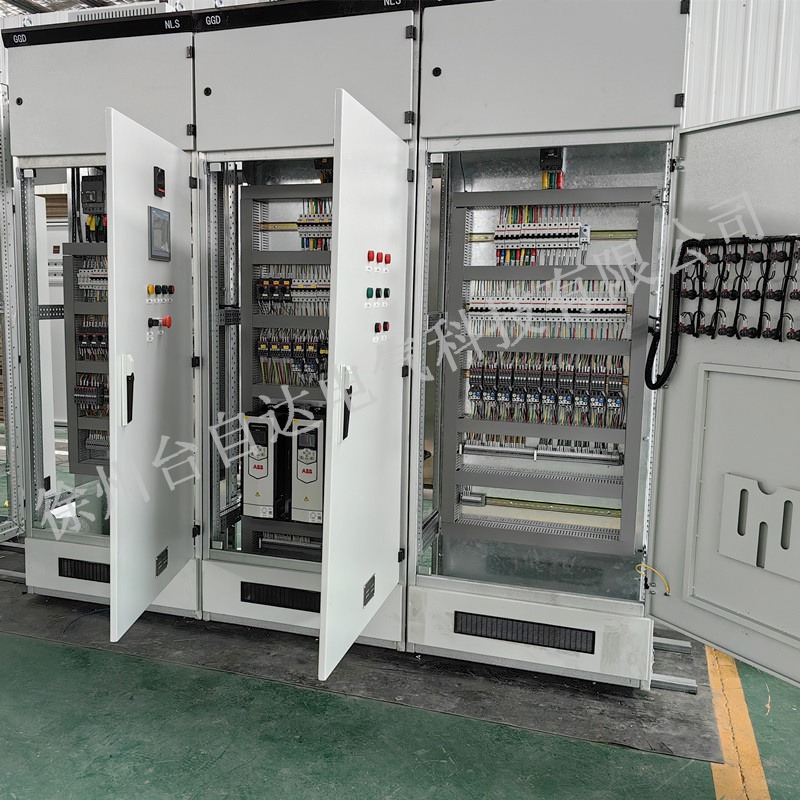 徐州生产配套变频控制柜 触摸屏控制PLC柜 电气低压不锈钢变频柜