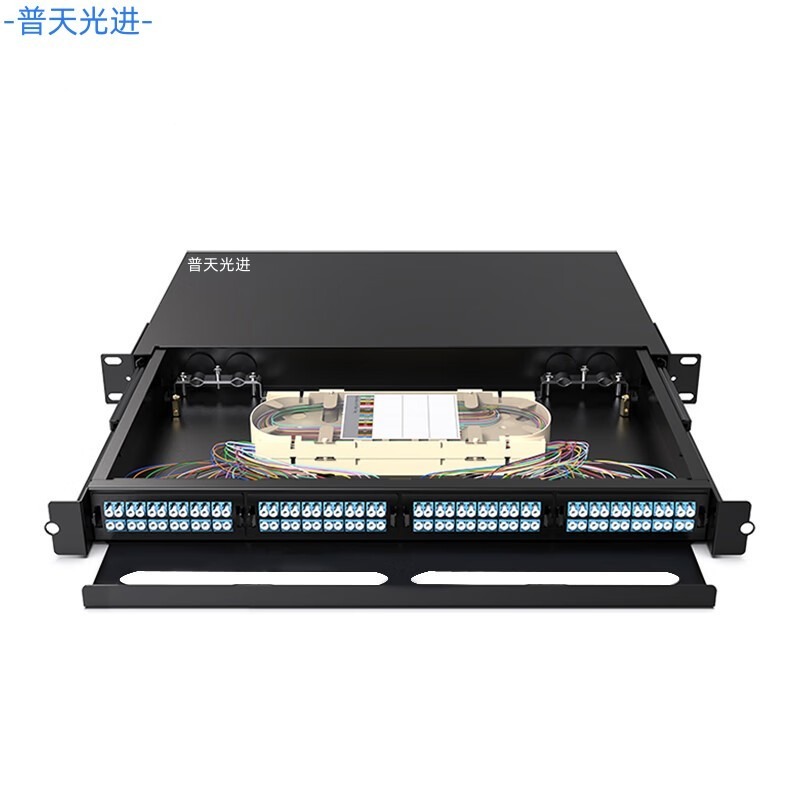 数据机房72芯MPO高密度光纤箱 普天光进免熔接模块化预端接型高密度配线箱满配单模多模OM3/OM4模块盒