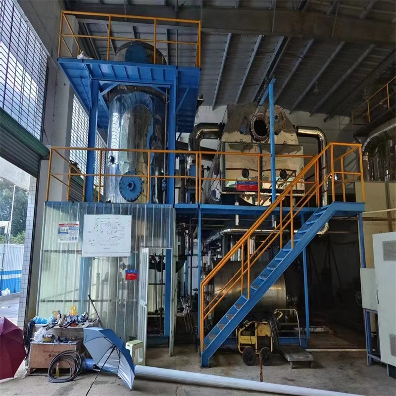建功二手MVR蒸发器 单效废水蒸发器 外循环浓缩结晶器 回收