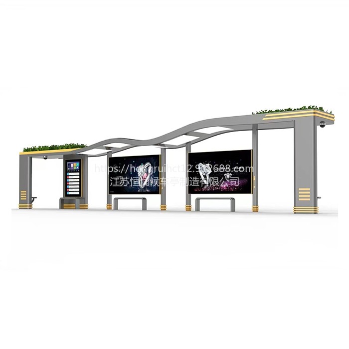 江苏创意公交候车亭 钢化玻璃顶 公交站台定制 款式多样 站牌灯箱 按需设计