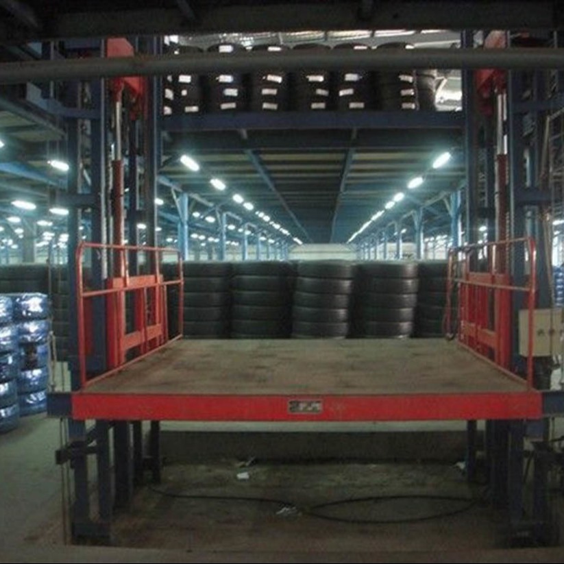 仓储升降平台 载货升降设备定制鄂州市 启运机械货梯液压式
