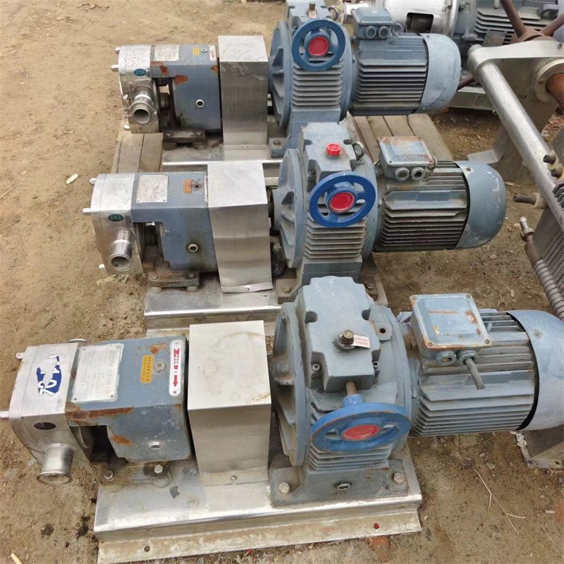 建功二手高粘度凸轮转子泵 灌装机计量泵 不锈钢卫生级电动输送泵 回收图片