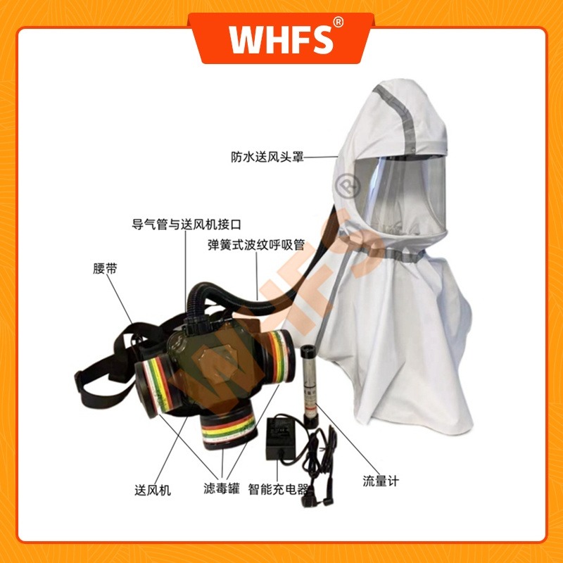 用芯 YX0105T 动力送风呼吸器 过滤式呼吸器  送风头罩呼吸器 送风式呼吸器
